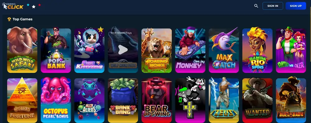 casino click best games