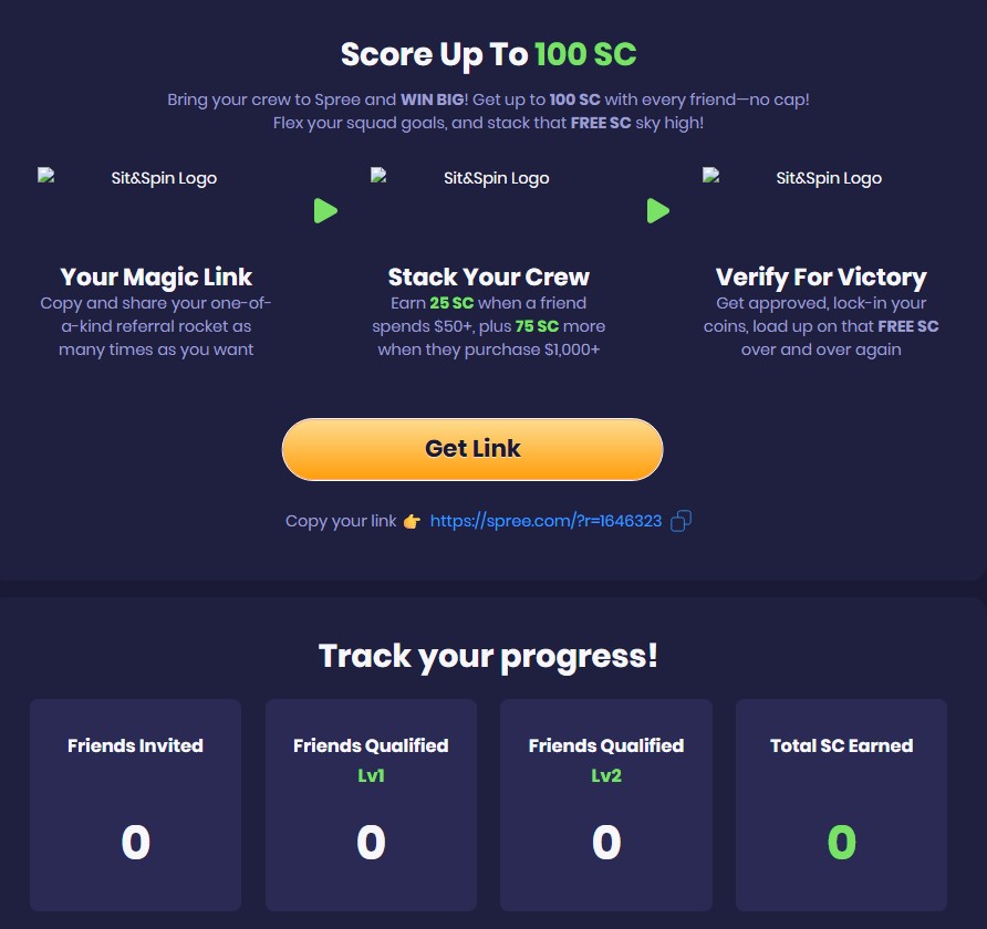 spree referral bonus