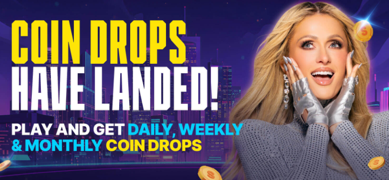 wow vegas daily coin drops