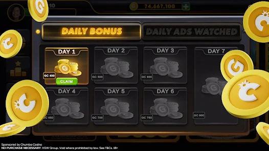 chumba casino daily bonus