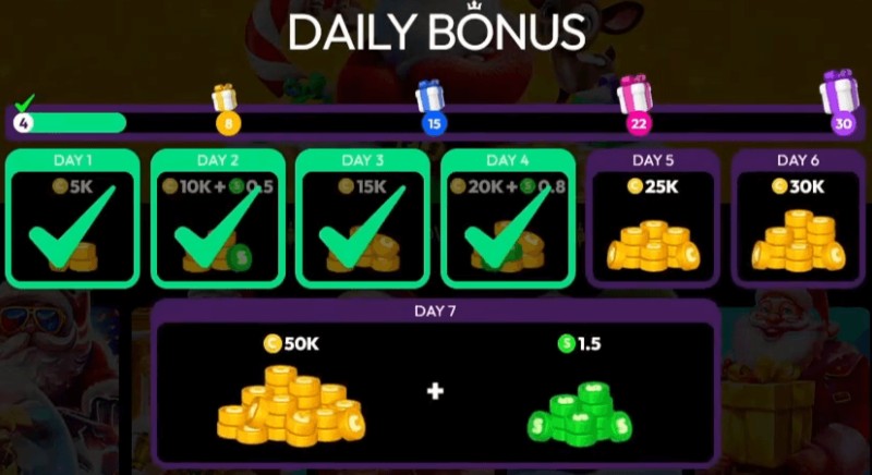 crown coins daily bonus