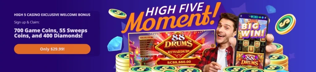 high 5 casino welcome offer