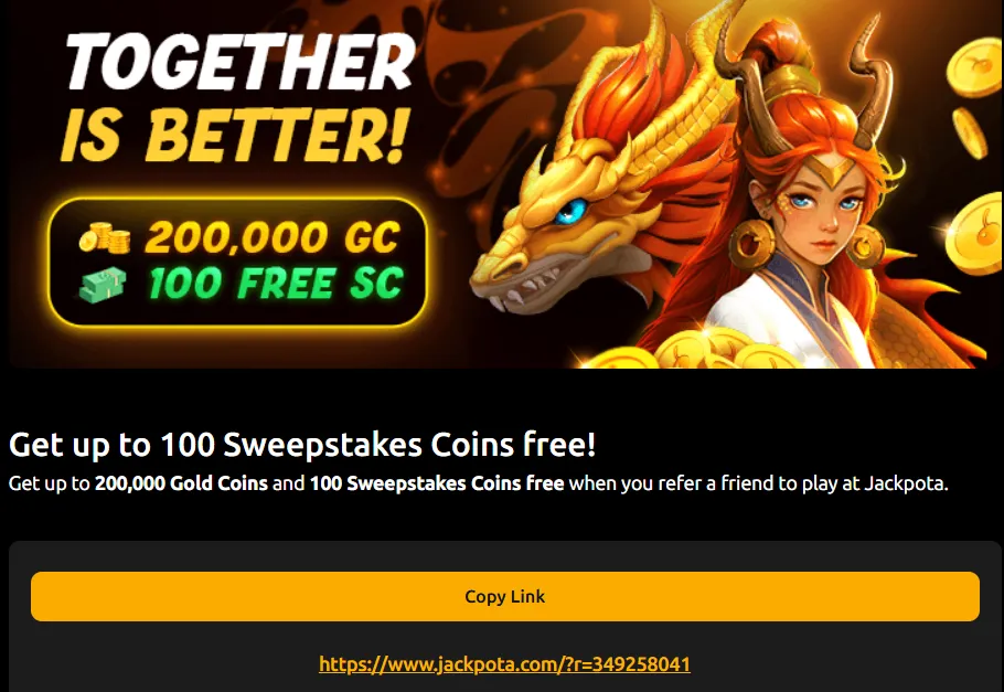 jackpota referral bonus