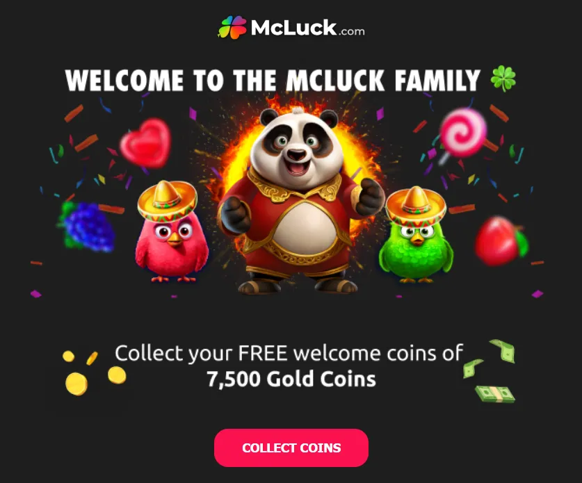 mcluck welcome bonus