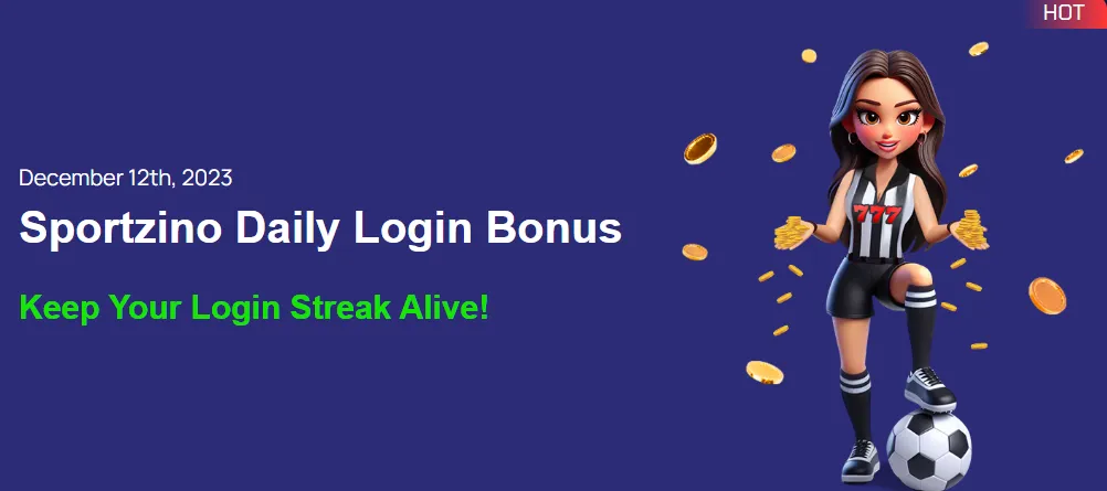 sportzino daily bonus